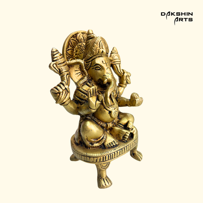 Brass Ganesha 5.75"