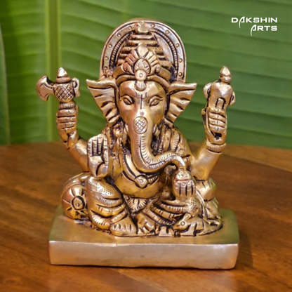 Brass Ganesha 3.75"