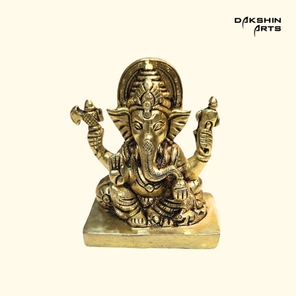Brass Ganesha 3.75"