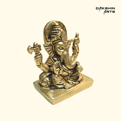Brass Ganesha 3.75"