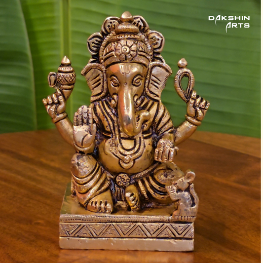 Brass Ganesha 5"