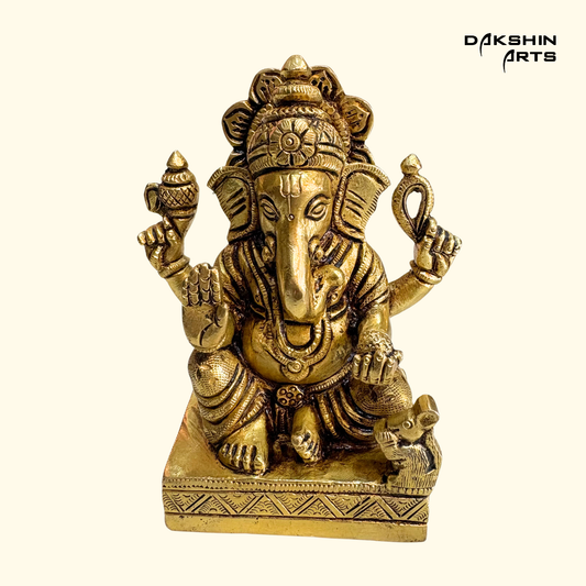 Brass Ganesha 5"