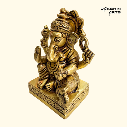 Brass Ganesha 5"