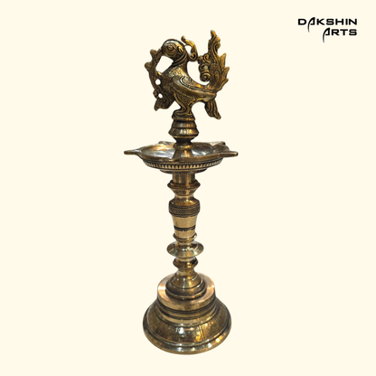 Brass Annam 5 Diya 12" (Set of 2)