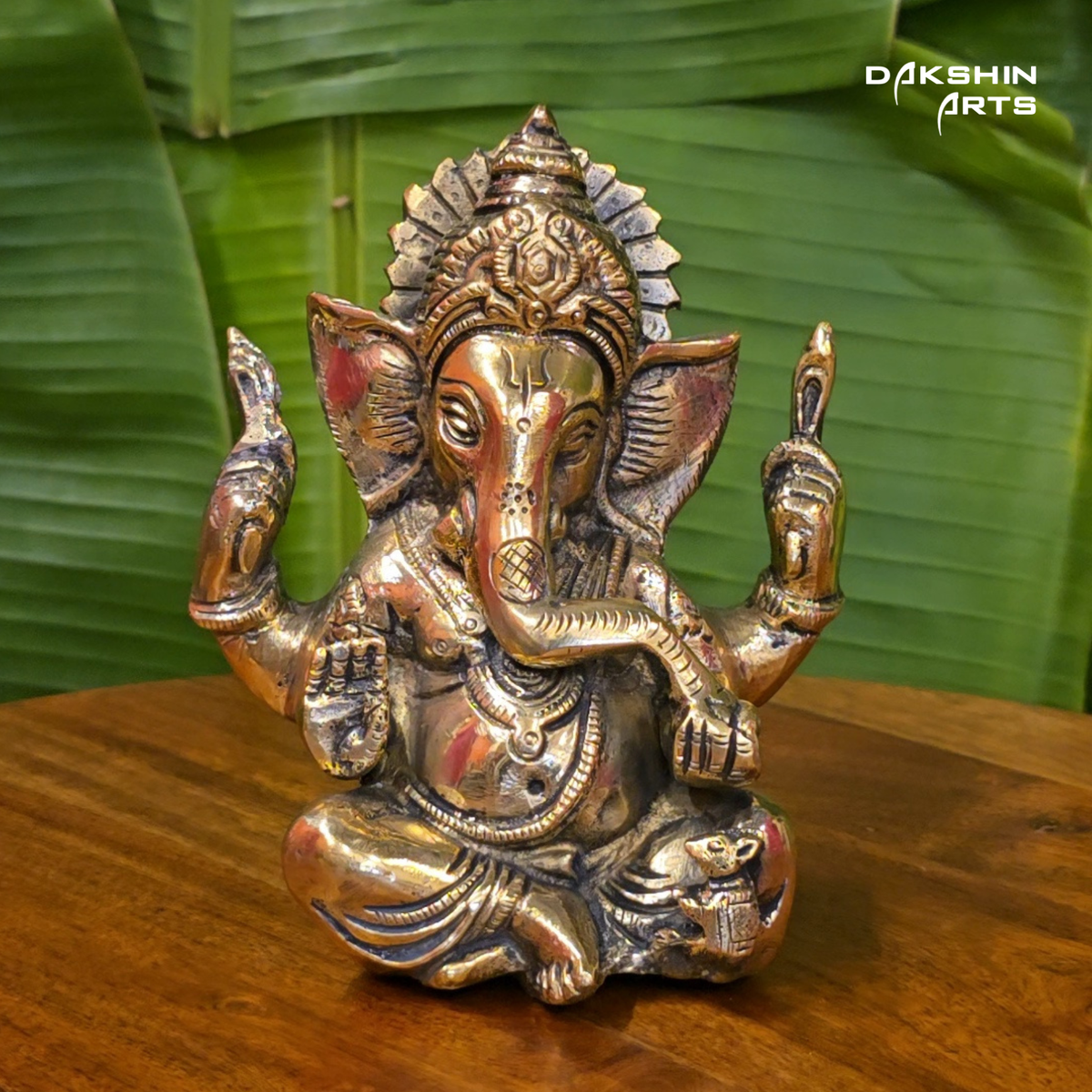 Brass Appu Ganesha 5.5" - Dakshin Arts