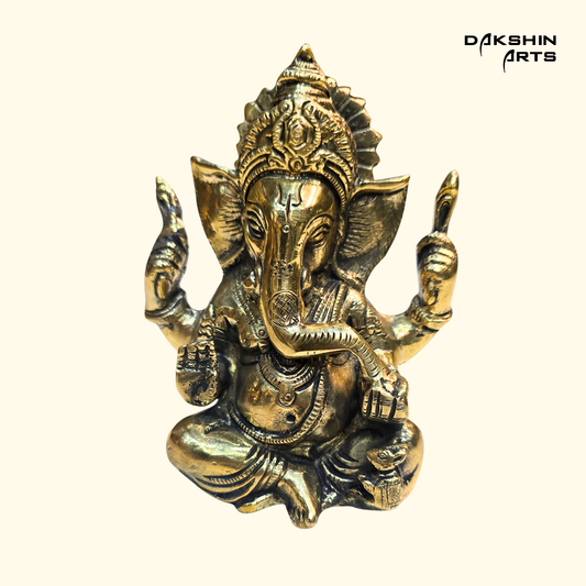 Brass Appu Ganesha 5.5"