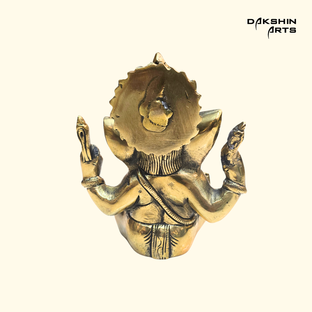 Brass Appu Ganesha 5.5" - Dakshin Arts
