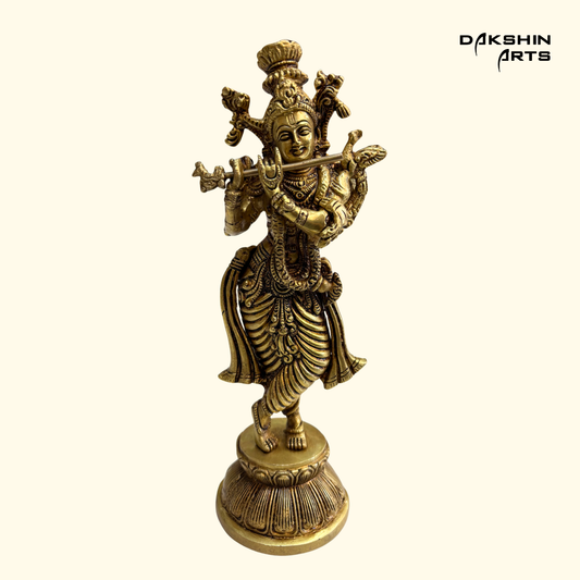 Brass Krishna 11"