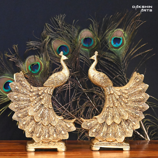 Pair of Peacocks - Dakshin Arts