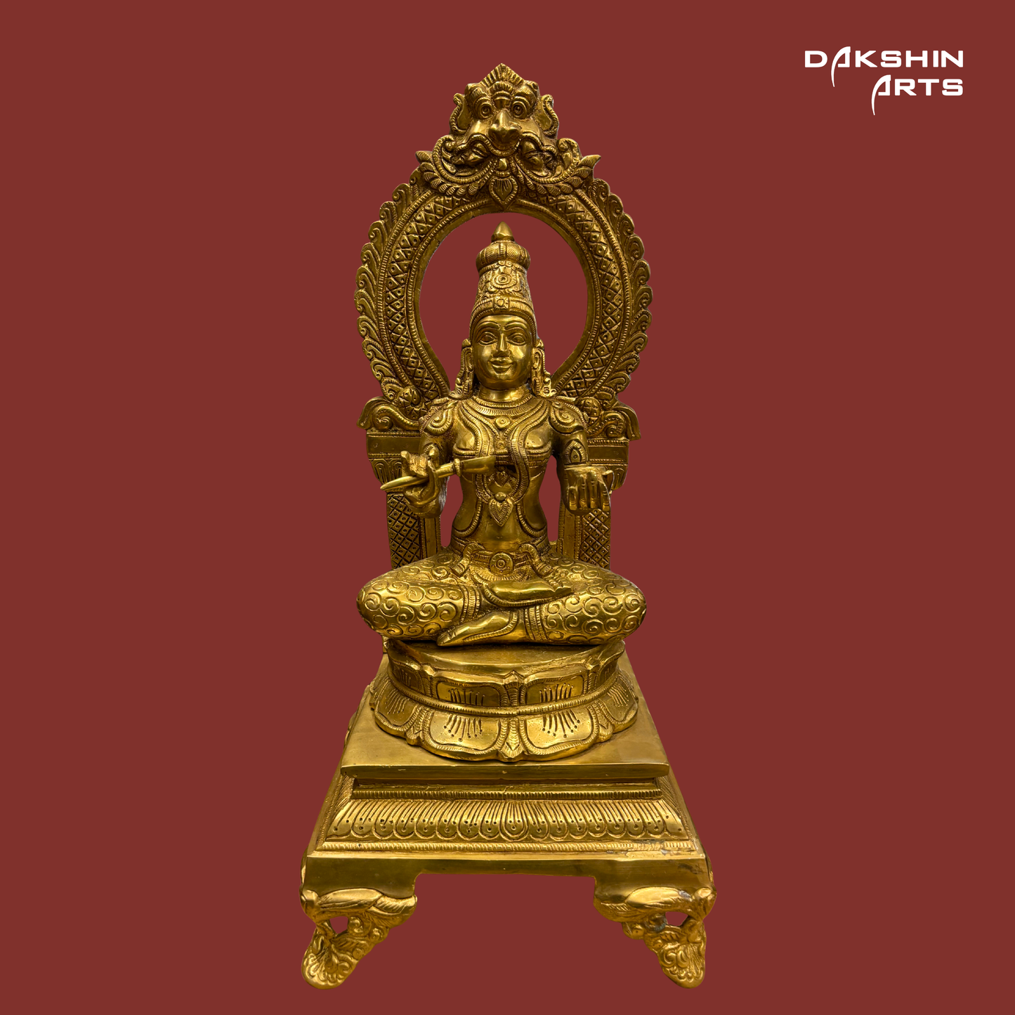 Brass Annapoorna with Prabhavali - Dakshin Arts