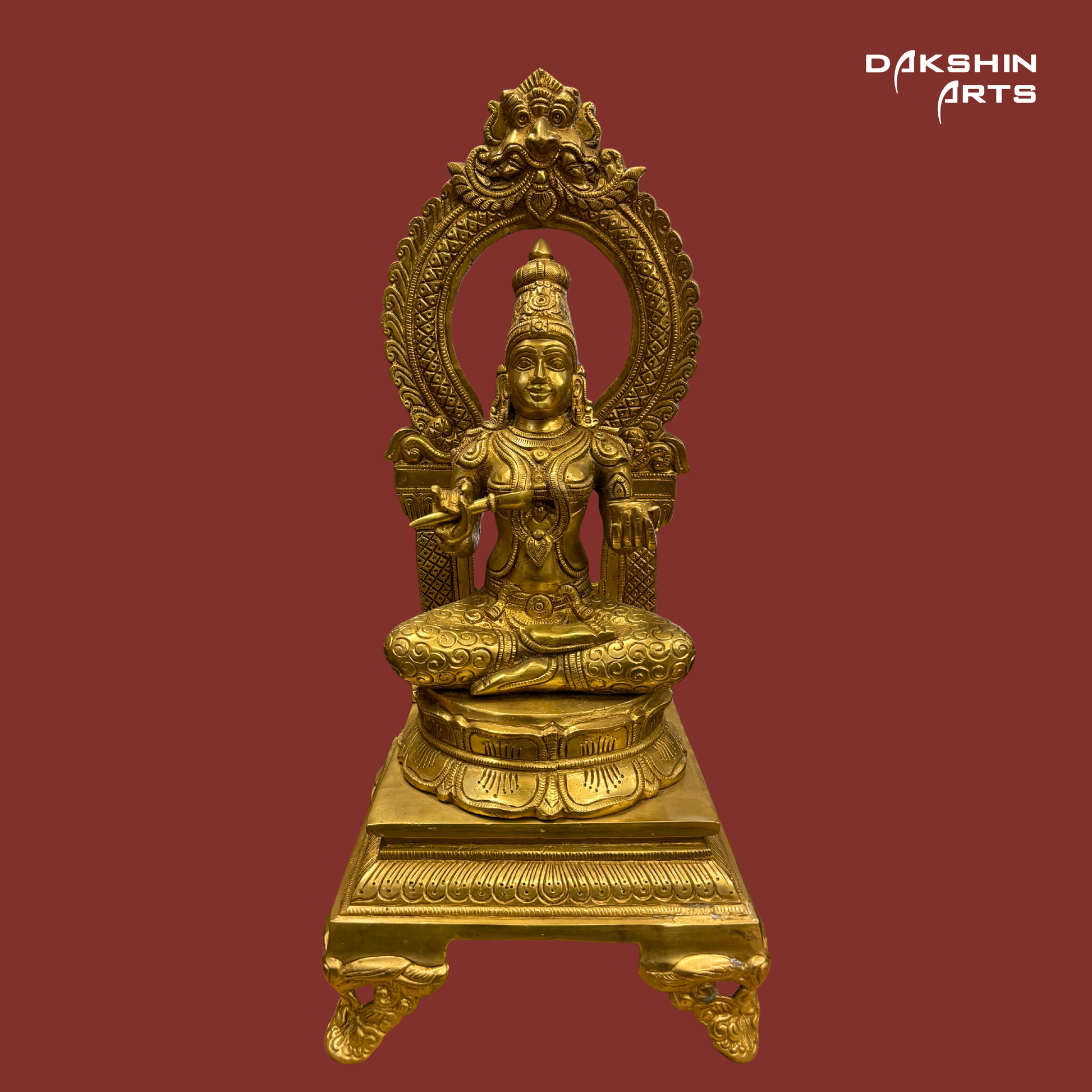 Brass Annapoorna with Prabhavali - Dakshin Arts