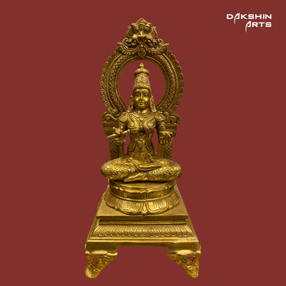 Brass Annapoorna with Prabhavali - Dakshin Arts