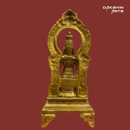 Brass Annapoorna with Prabhavali - Dakshin Arts