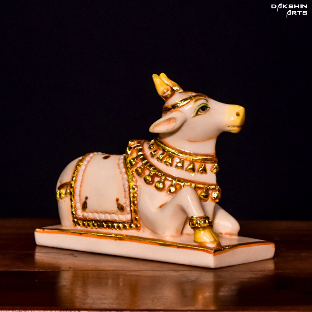 NANDI SITTING W/ BASE - Dakshin Arts