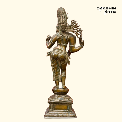 Ardhanareshwar Antique Finish - Dakshin Arts