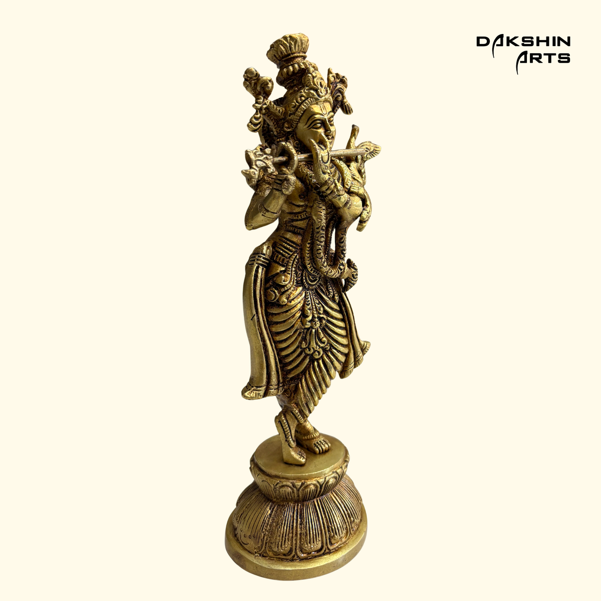 Brass Krishna 11"