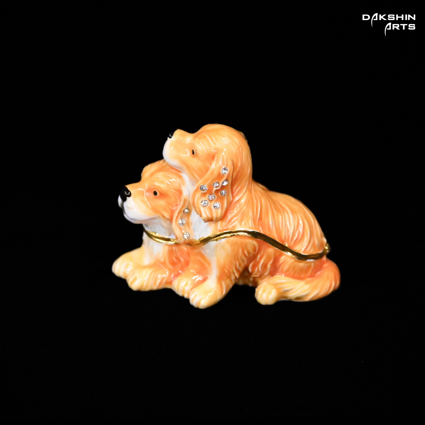 Puppies Enamel Box