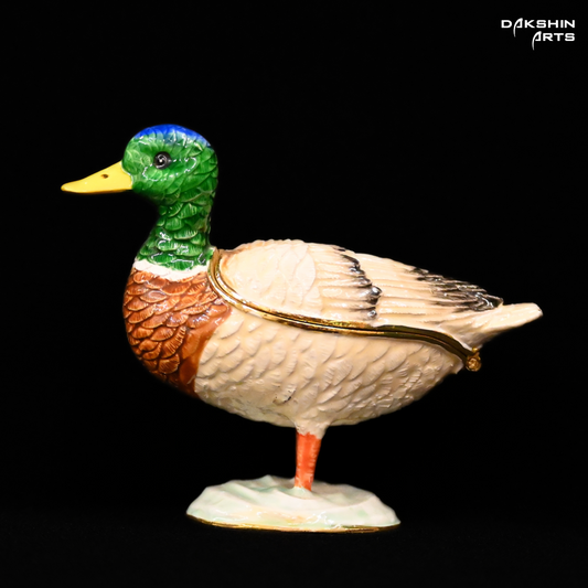 Mallard Duck Enamel Box