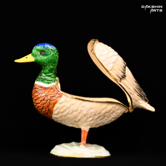 Mallard Duck Enamel Box