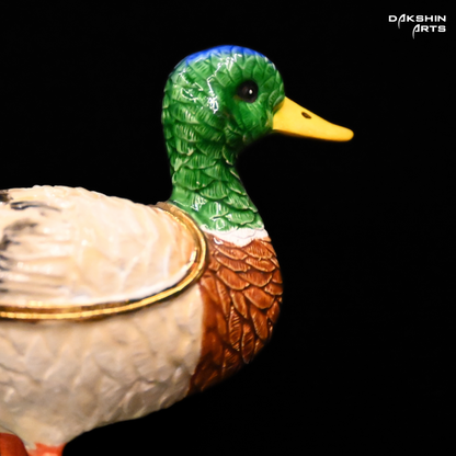 Mallard Duck Enamel Box