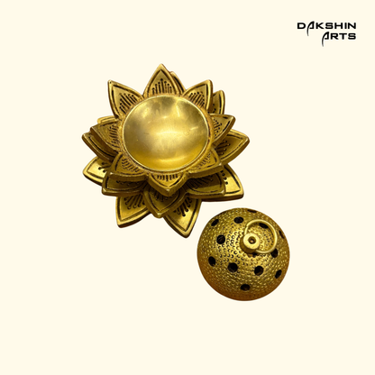 Flower Dhoopdani -Brass