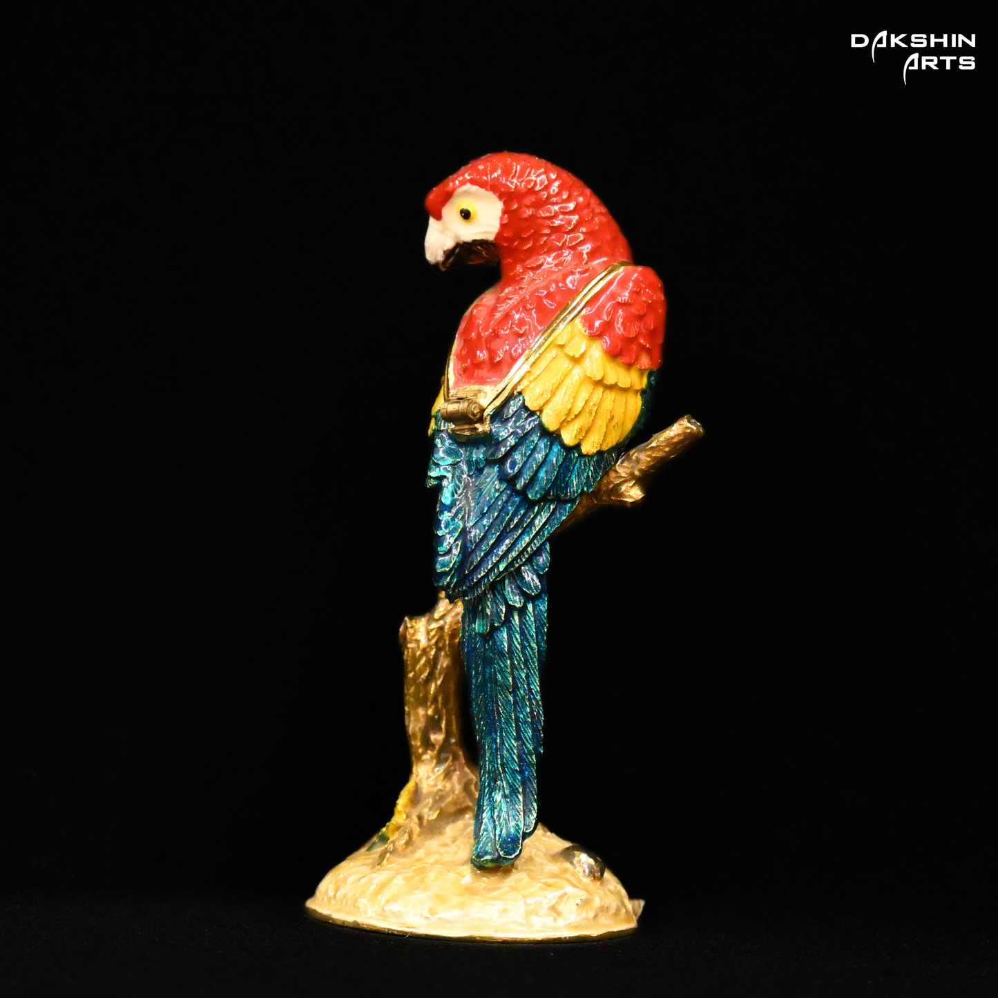 Macaw Enamel Box