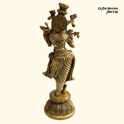 Brass Krishna 11"