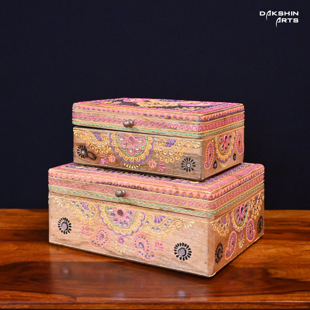 Jewellery Box - Set of 2 Boxes - Dakshin Arts