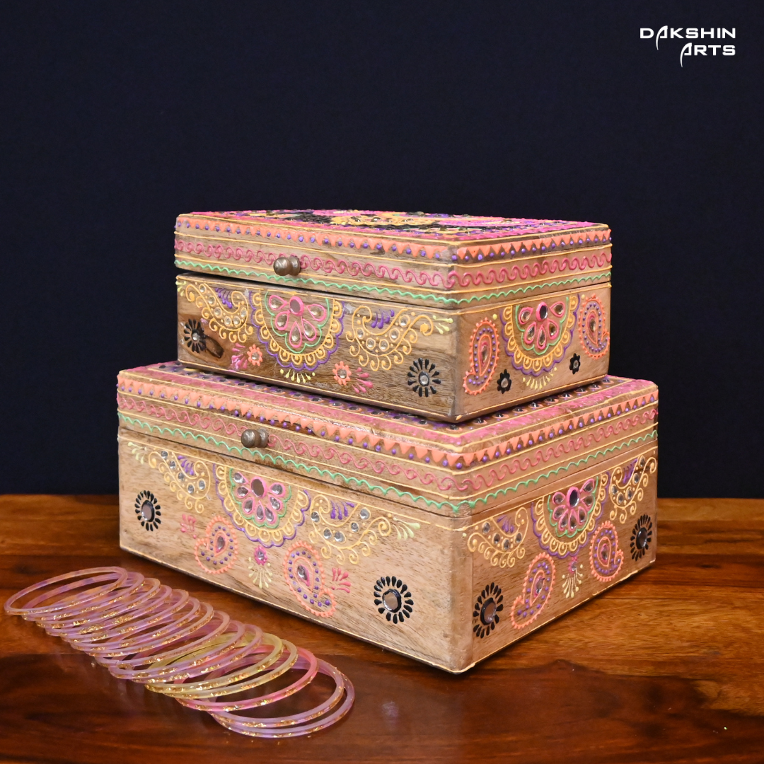 Jewellery Box - Set of 2 Boxes - Dakshin Arts