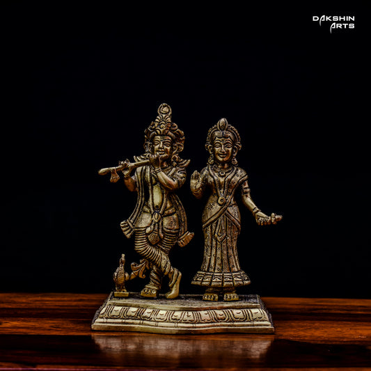 RADHA KRISHNA PAIR WITH BASE GF - Dakshin Arts